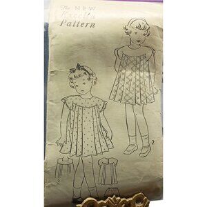 The New Excella Vintage Girls Dress Sewing Pattern 5039 Size 6